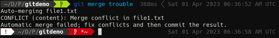 Git Conflict 1