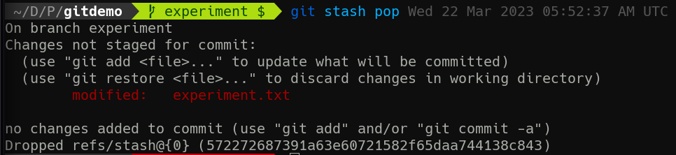 git stash 2