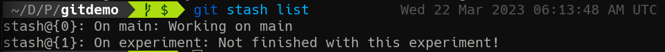 git stash 3